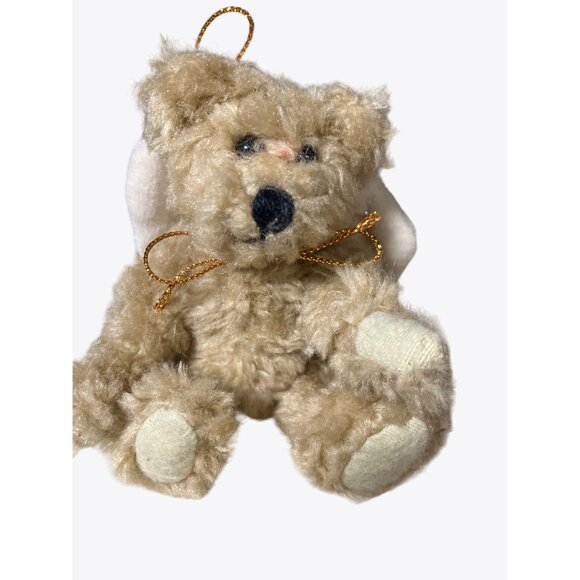 Boyds Collection Brown Teddy Bear Angel Wings Stuffed Animal Plush Ornament - Picture 1 of 7